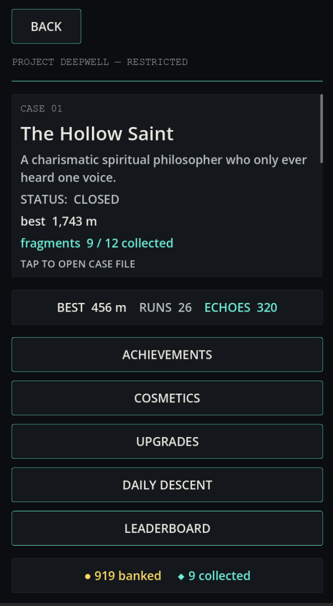 Case hub: The Hollow Saint case file